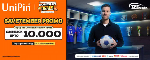 SAVETEMBER PROMO Top Eleven: Top Up Makin Hemat, Cashback hingga 10.000!